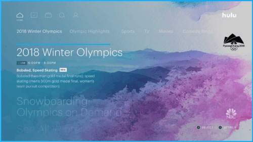 Personalize Your 2018 Olympic Winter Games With Hulu Live TV