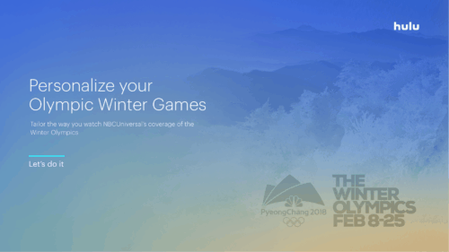 Personalize Your 2018 Olympic Winter Games With Hulu Live TV